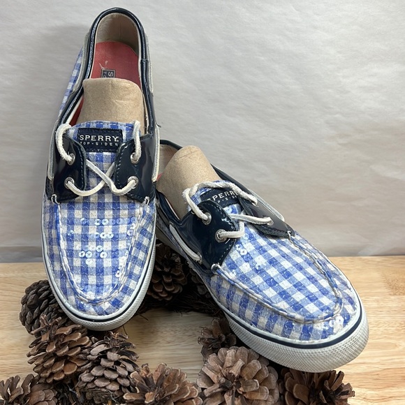 sperry gingham sneakers